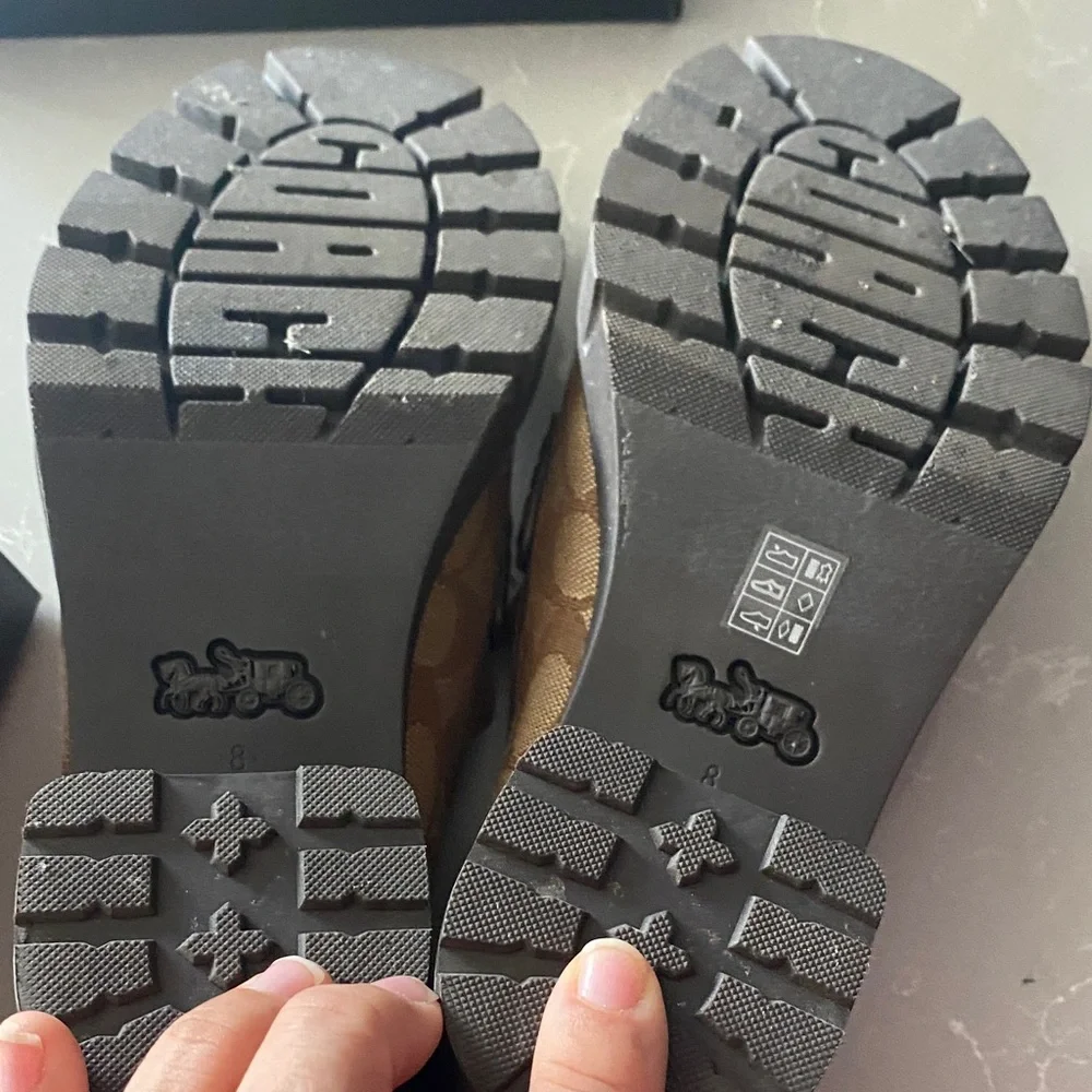 Coach Brown Patterned Loafers - Picture 3 of 5